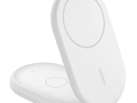 Base de Carregamento Wireless Magnético Dual Belkin BoostCharge Qi2 15W WIZ028vfWH - Branco Supply